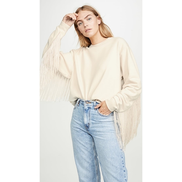 Levi's ashley fringe sweatshirt Clearance